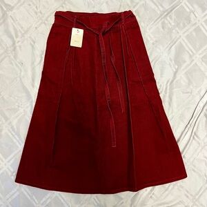 Vintage L.L. Bean corduroy wrap skirt